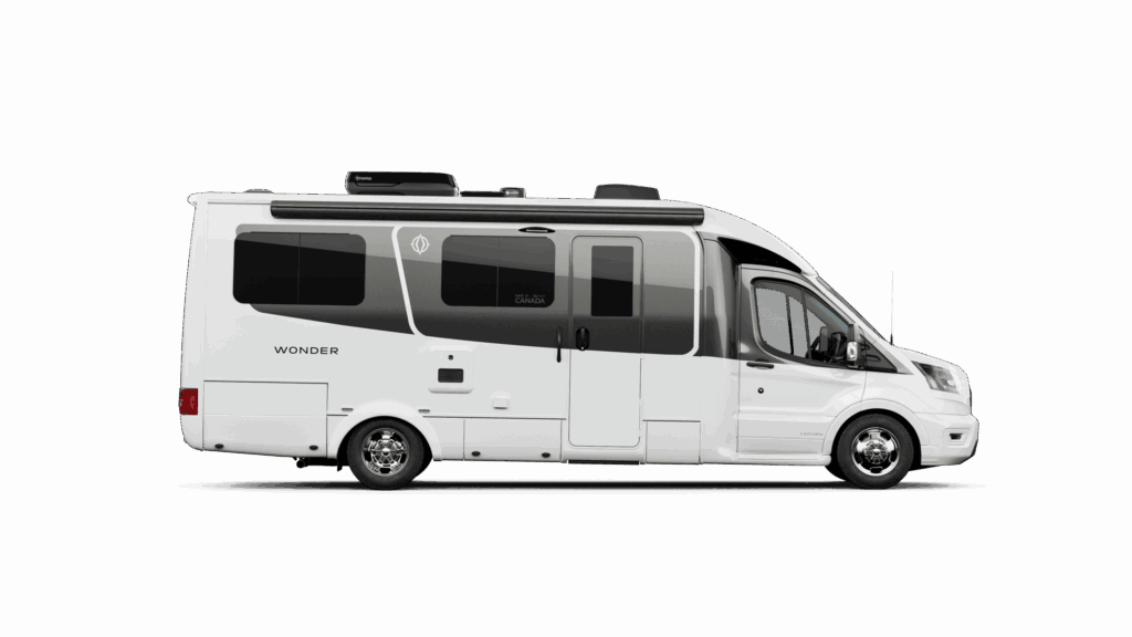 Leisure Travel Vans Wonder FX CGI Motorhome in Woodland side view